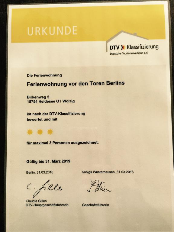 Ferienwohnung Vor Den Toren Berlins Heidesee Kültér fotó